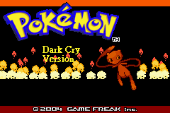 Pokemon Dark Cry Title Screen
